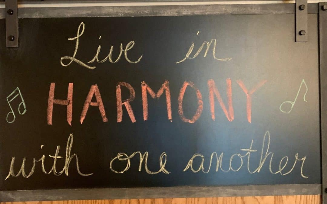 Live In Harmony With One Another